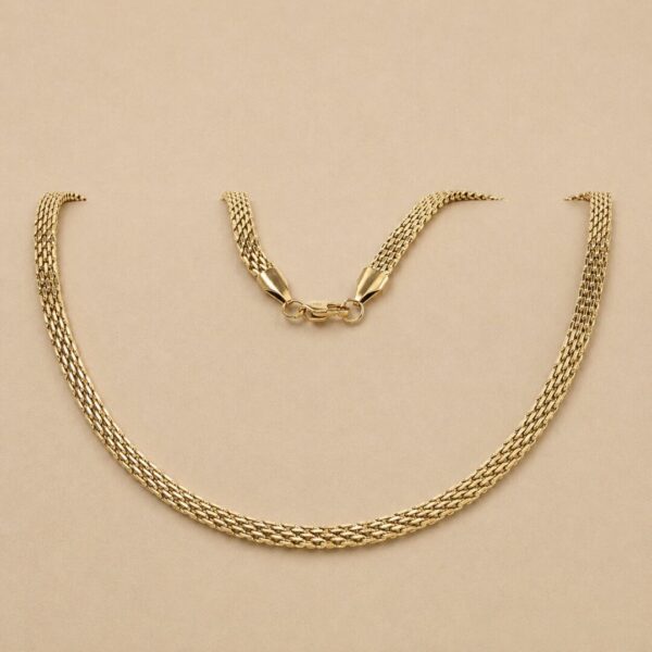 Cadena tejido Chinesco en Oro 18kt