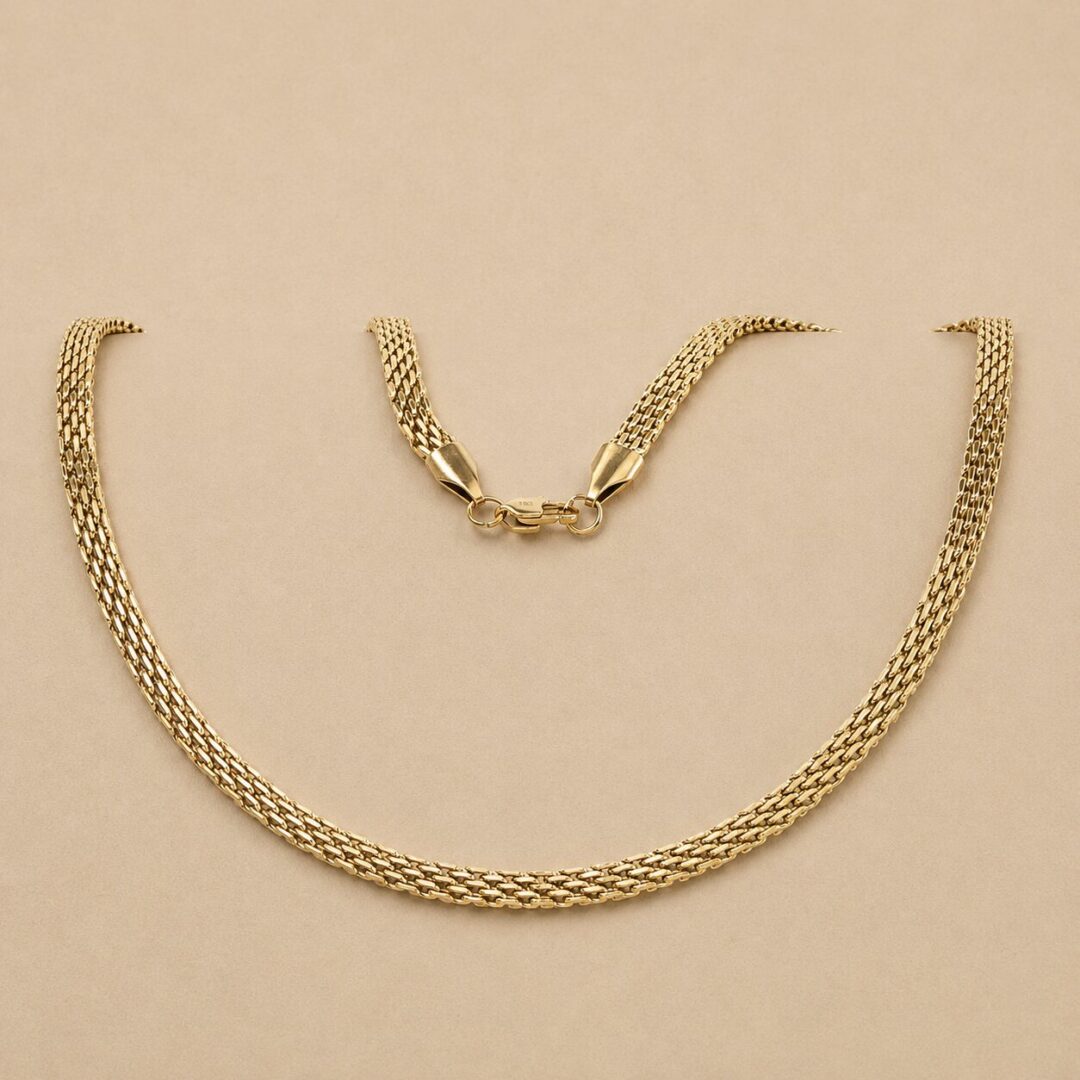 Cadena tejido Chinesco en Oro 18kt