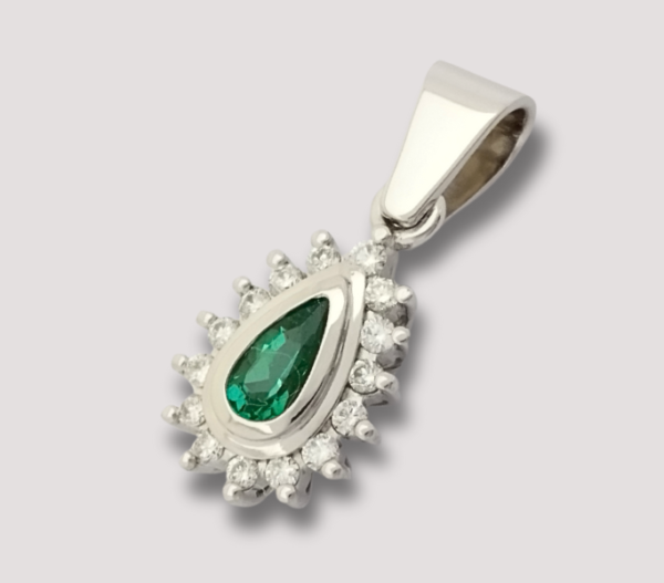Pendientes de Plata con Esmeralda
