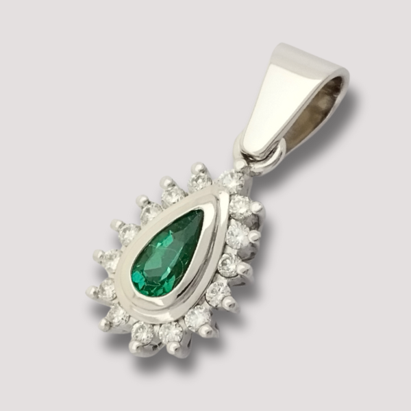 Pendientes de Plata con Esmeralda