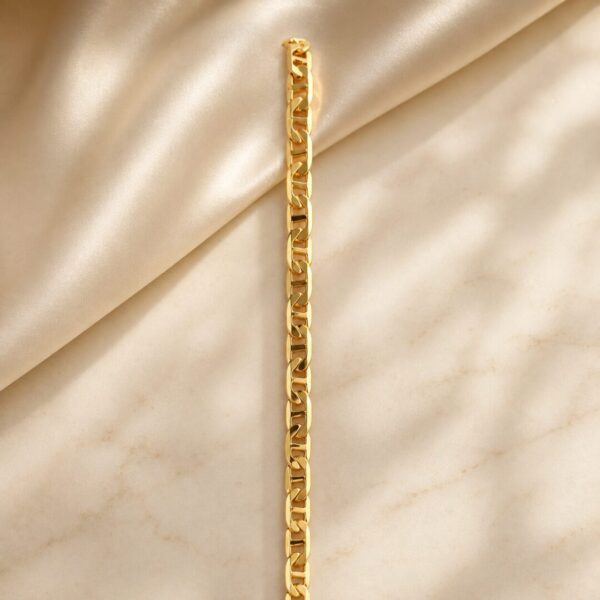 Cadena tejido escalera en Oro 18 kt