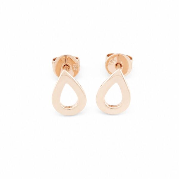 Pendientes en Oro Rosado de 18 Kt