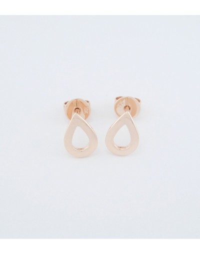 Pendientes en Oro Rosado de 18 Kt