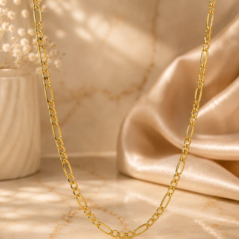 Cadena tejido tres en uno en oro 18 KT