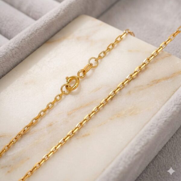 Cadena tejido Forcet en oro de 18 kt