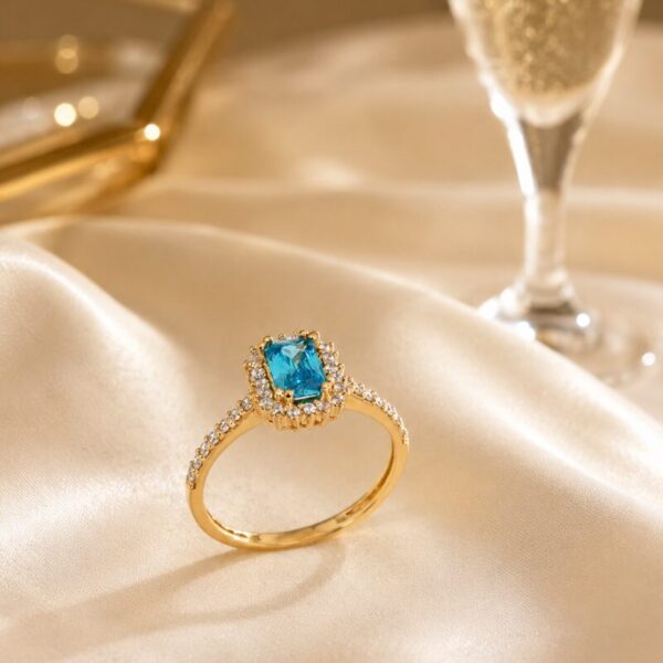 Anillo Oro de 18 kt con Circones
