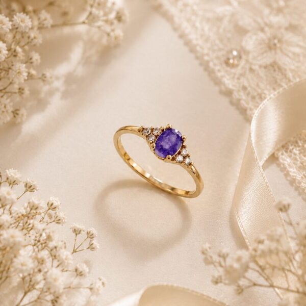 Anillo en Oro 18 kt con circon