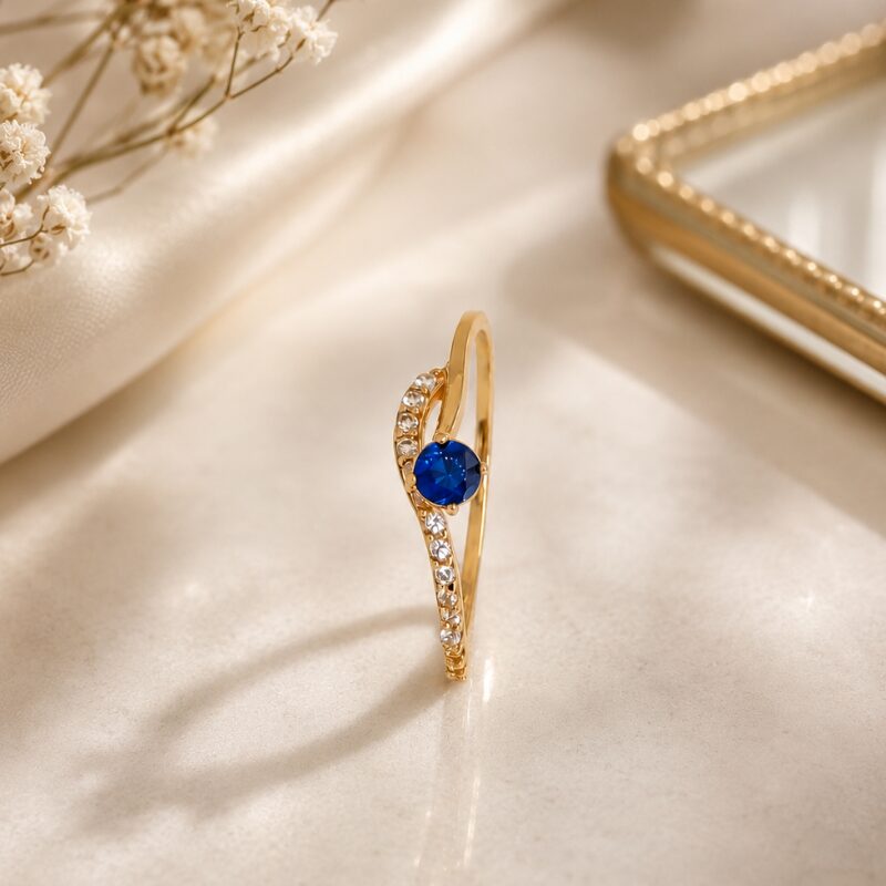 Anillo en Oro 18 kt con Circon