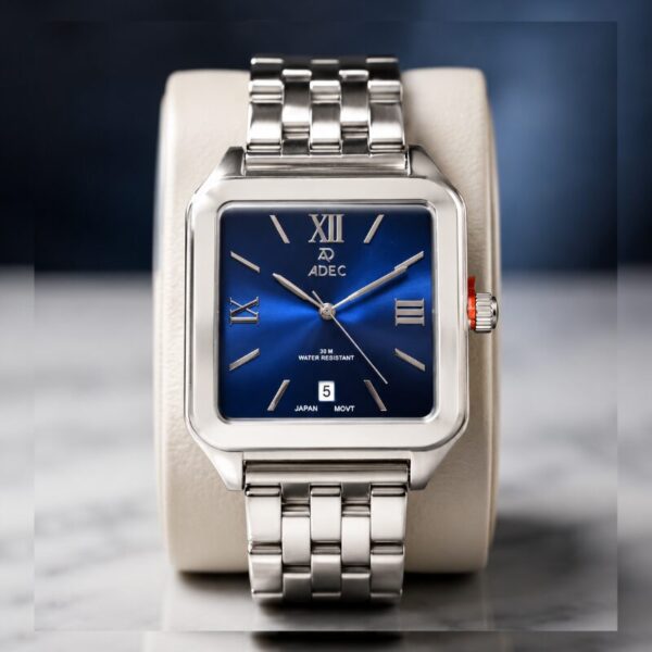 Reloj ADEC Clásico Acero Inoxidable – Esfera Azul